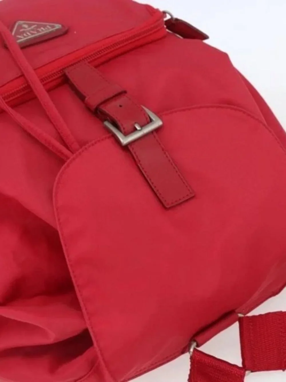 PRADA Backpack Nylon Pink Silver Auth 164369 - Picture 6 of 16